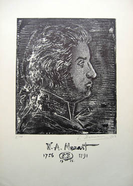 Eugene Berman - Mozartiana - 1956 lithograph